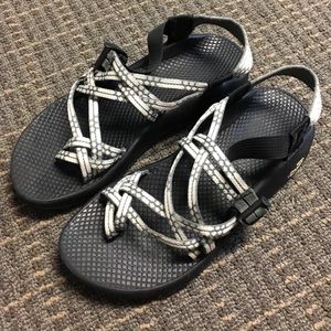 Off white patterned Chacos!