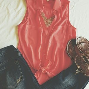 Express sleeveless Portofino top