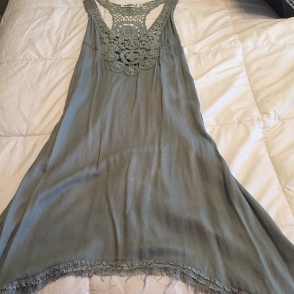 Blue/Green Boho Dress - Picture 2 of 4