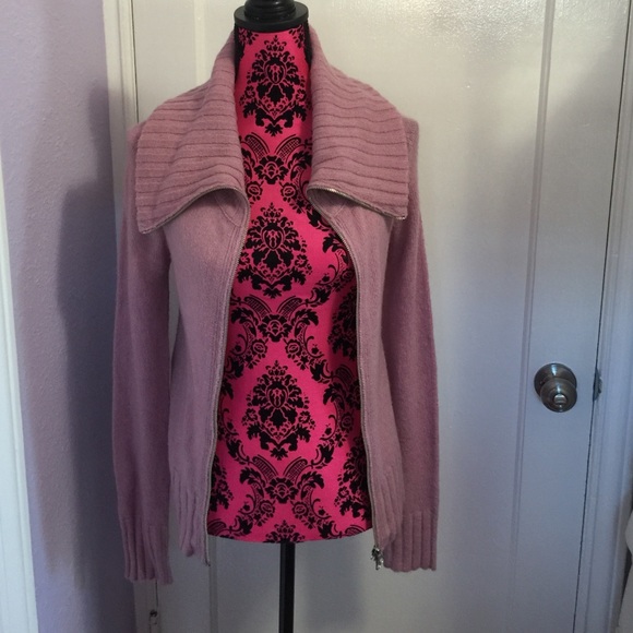 Free People Wool Blend Zip-Up Sweater, Medium - Picture 3 of 4