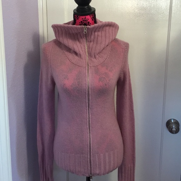 Free People Wool Blend Zip-Up Sweater, Medium - Picture 4 of 4