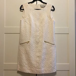J.Crew cream shift dress Size:Small