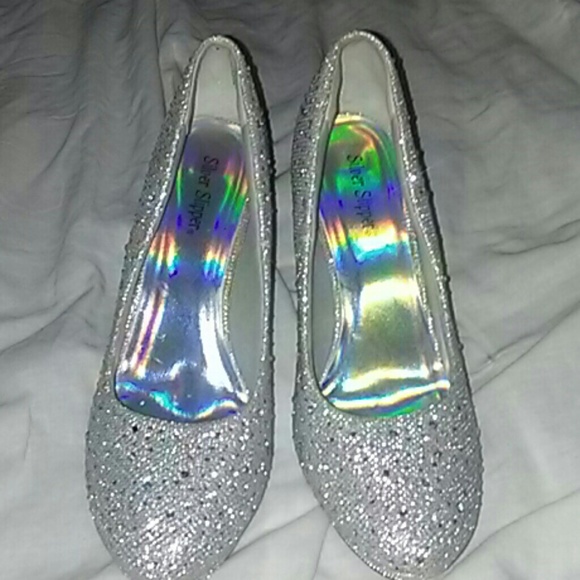 Sparkle silver shoes