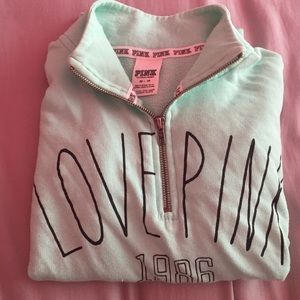 VS Pink 1/2 zip pullover