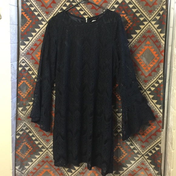 Black lace dress