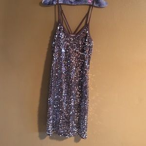 Charlotte Russe Glitter Mini Dress