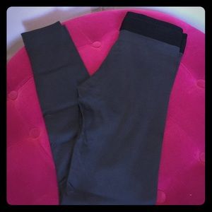 BCBG MAX AZRIA thick grey spandex leggings, XXS