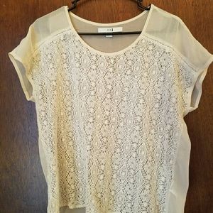 Forever 21 Lace Front Blouse
