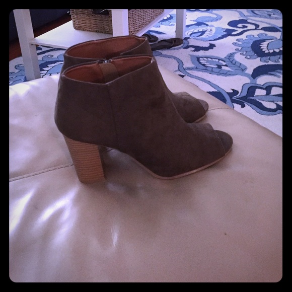 Open toe booties for fall!