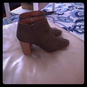 Open toe booties for fall!