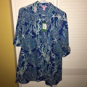 Lilly Pulitzer cover up size xs