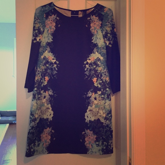 Black 3/4 length sleeved dress