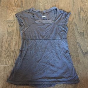 Lululemon navy short sleeve workout shirt