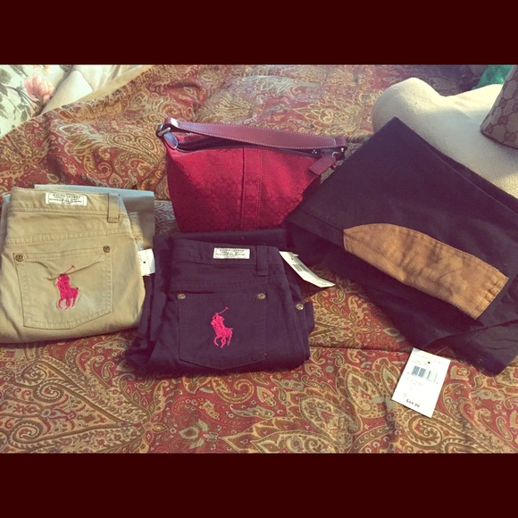 Ralph Lauren polo girls 6X blue khakis NWT