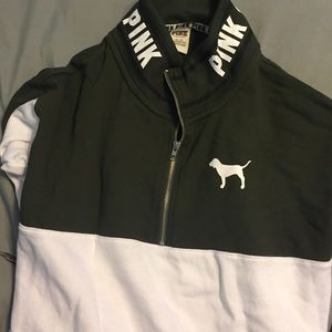 Vs pink half zip