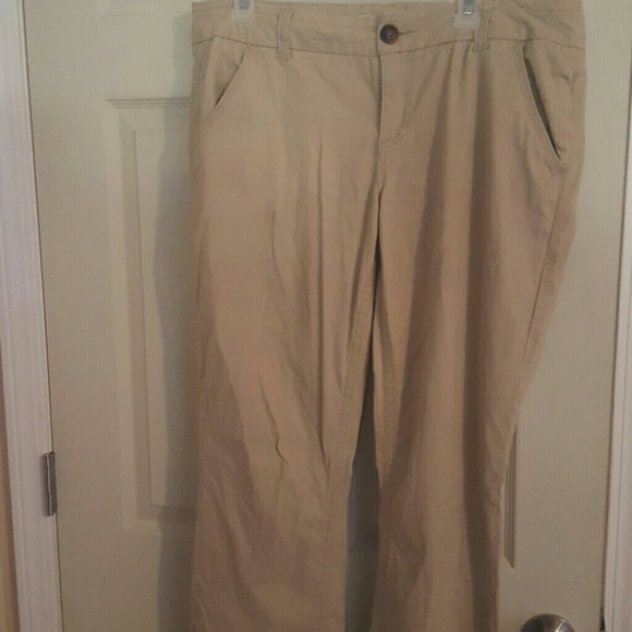 Khaki casual pants