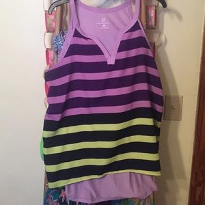 New York & Company - Purple & Yellow Tank Top