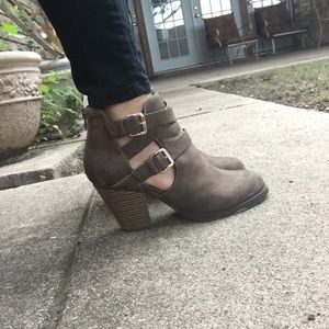 Brown booties