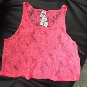 Lace crop top