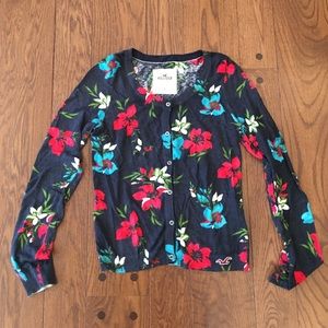 Floral Button Down Sweater