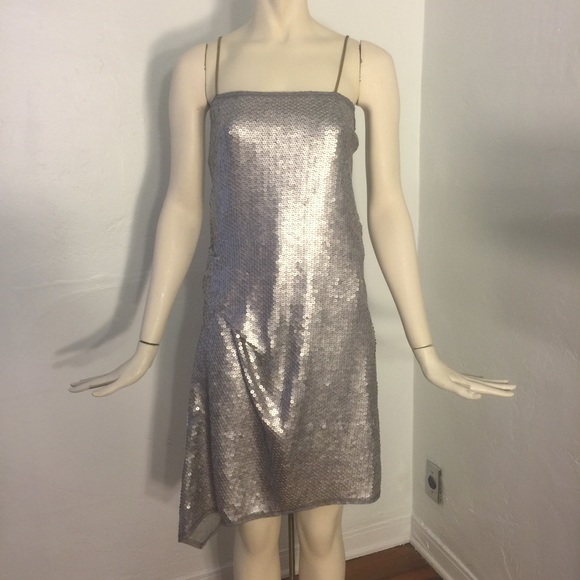 Rachel by Rachel Roy Asymmetrical Sequin Dress.