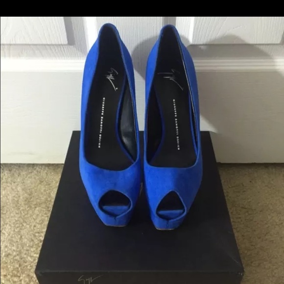 Blue Giuseppe pump high heel - Picture 1 of 4