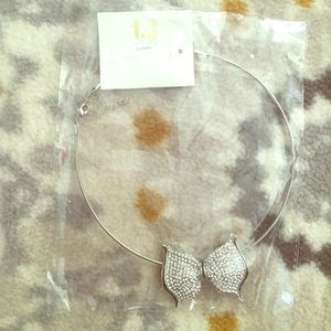 T&j designs sparkle bow necklace