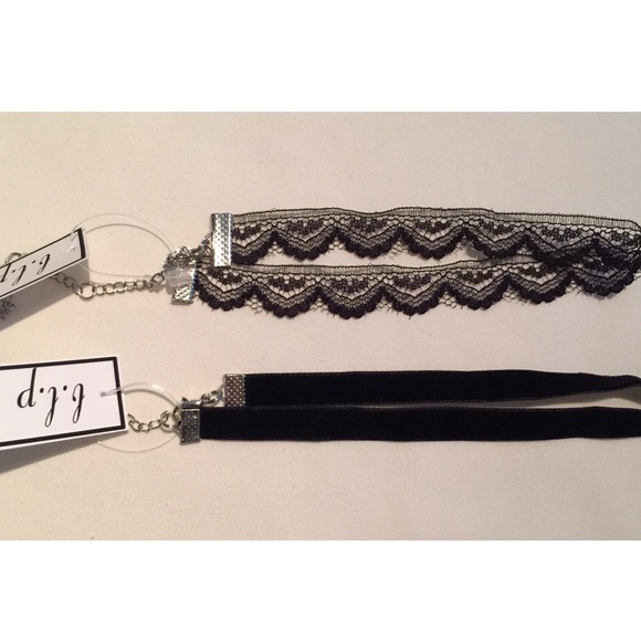 LAST (2 Pack) Velvet & Lace Chokers - Picture 3 of 4