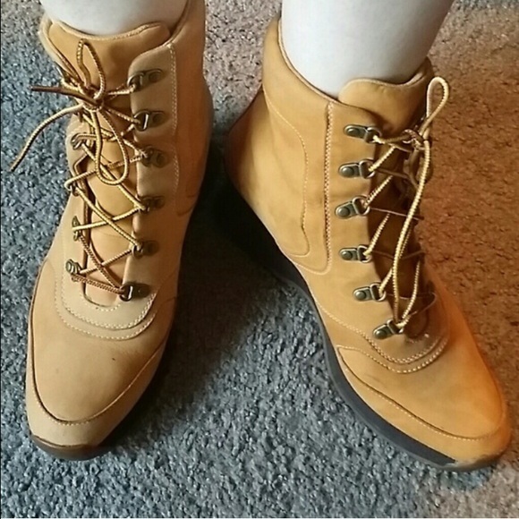 Vintage Timberland Wedge Boots