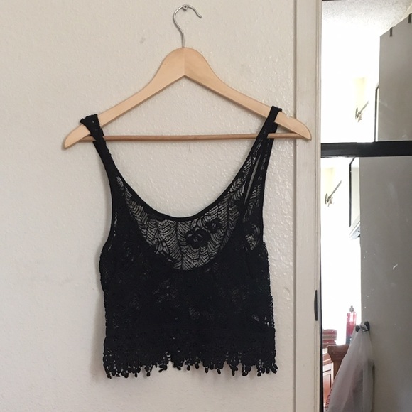 Lace crop top