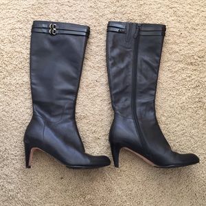 Cole Haan Black Heeled Boots