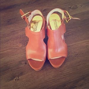 Michael Kors Josephine Leather Wedges