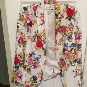 Floral Forever 21 blazer