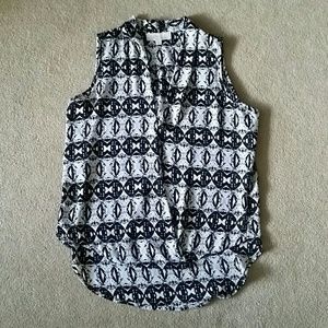 Fun printed sleeveless top