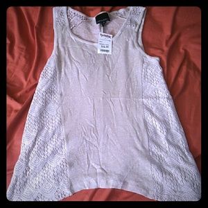 NWT Crochet side tank top