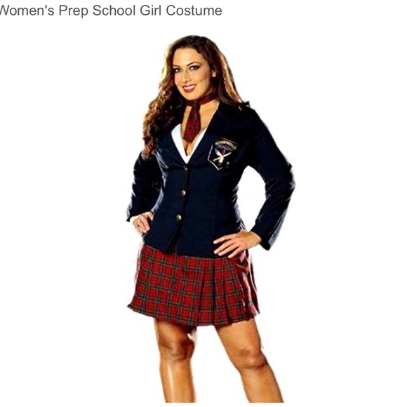 School girl costume (4 pieces) 1x/2x