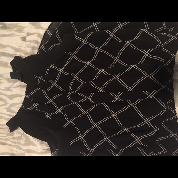 White House black market silk black cutout - Picture 1 of 3