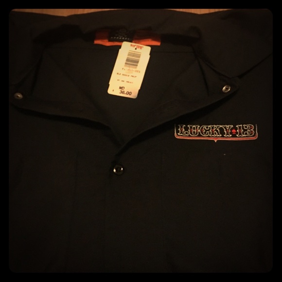 Men's Lucky 13 button up work shirt