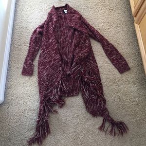 Red Shawl Cardigan