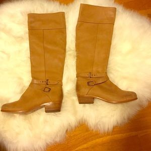 Joie tan knee high boots