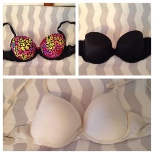 3 Victoria secret bra bundle