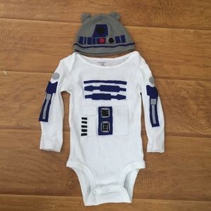 Homemade R2-D2 Infant Costume