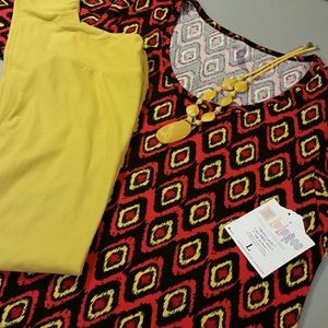 LLR outfit, L Perfect T and OS Leggings & Necklace