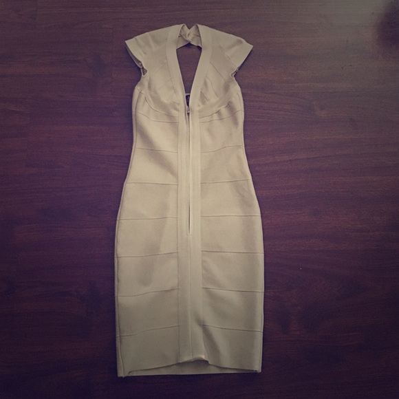Nude bandage dress