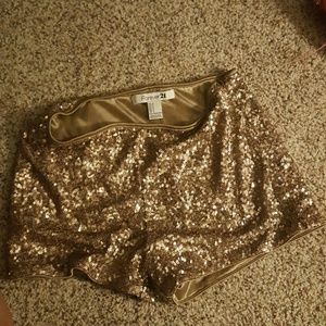 Gold shorts