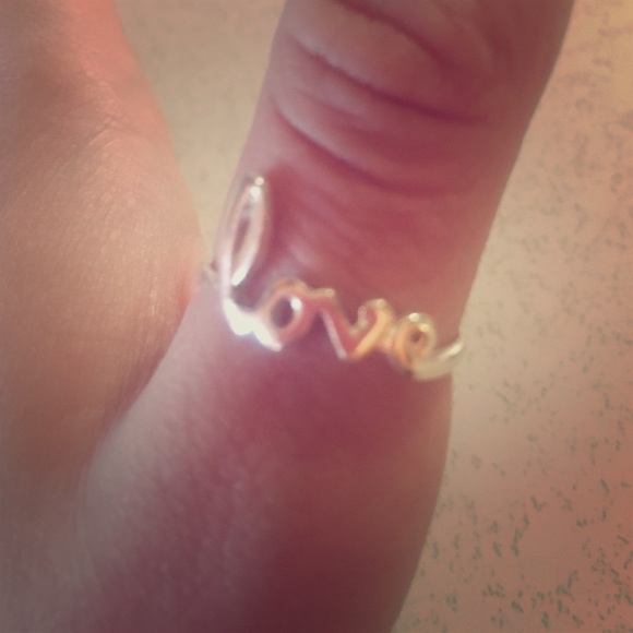 "LOVE" thumb ring