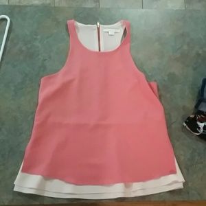 Cooper and Ella salmon and peach crepe tank