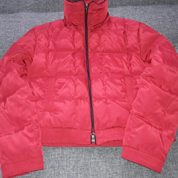 Vintage Anne Klein Cropped Down Puffer Coat Sz M