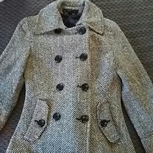 Express herringbone blazer peacoat xs