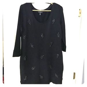 Jessica Simpson black sweater dress